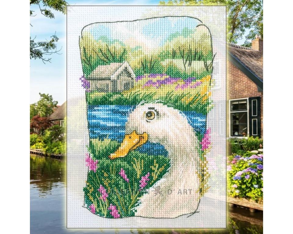 Grandmother's Old Garden - Duck - Cross Stitch Kit