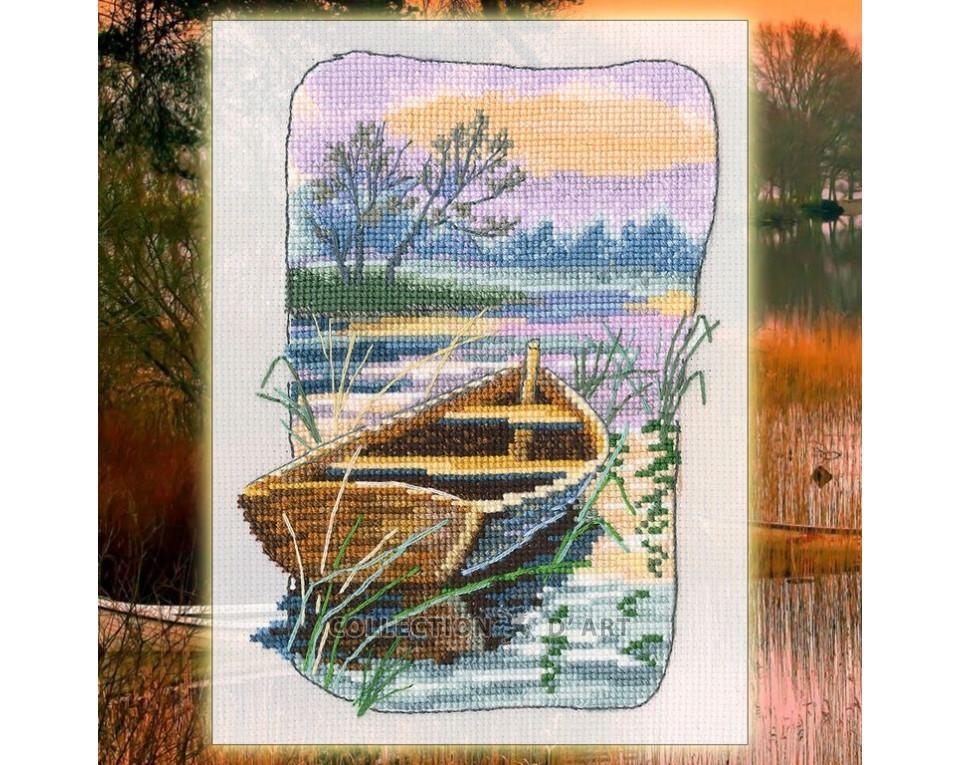 Grandmother's Old Garden - Boat - Cross Stitch Kit