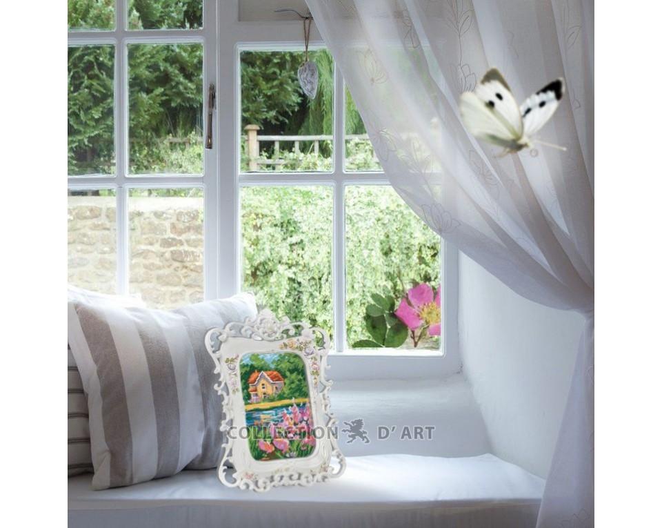 Summer Colors - Pink Floral - Cross Stitch Kit 