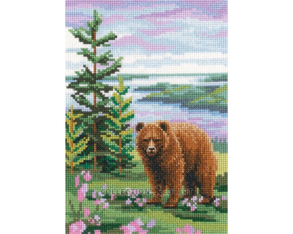 Summer Colors - Bear- Cross Stitch Kit 