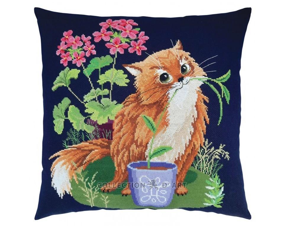 Cat-gardener - Cross Stitch Kit