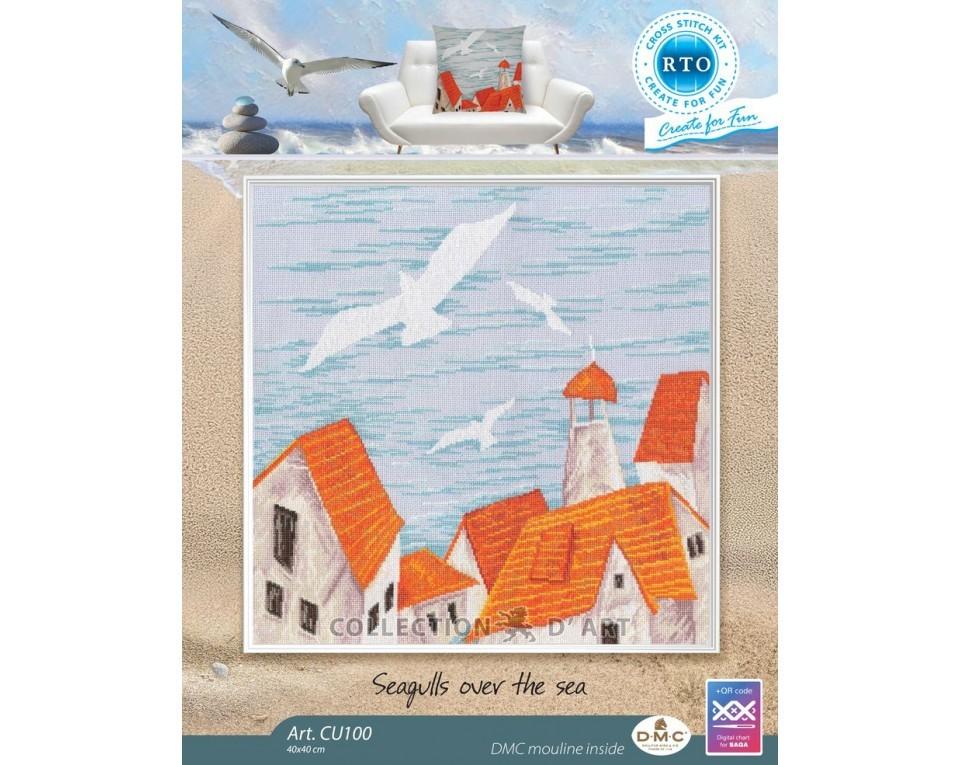 Seagulls Over the Sea Houses - Cross Stitch Kit