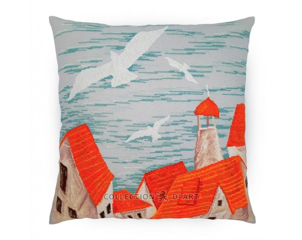Seagulls Over the Sea Houses - Cross Stitch Kit