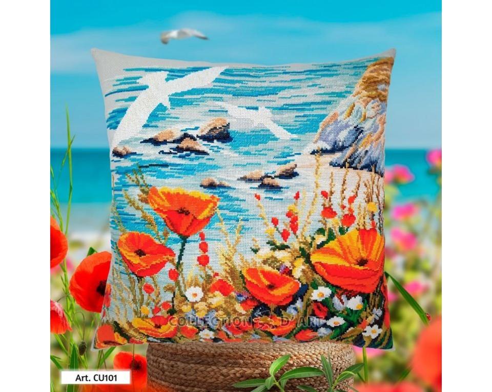 Seagulls Over the Sea Flowers - Cross Stitch Kit