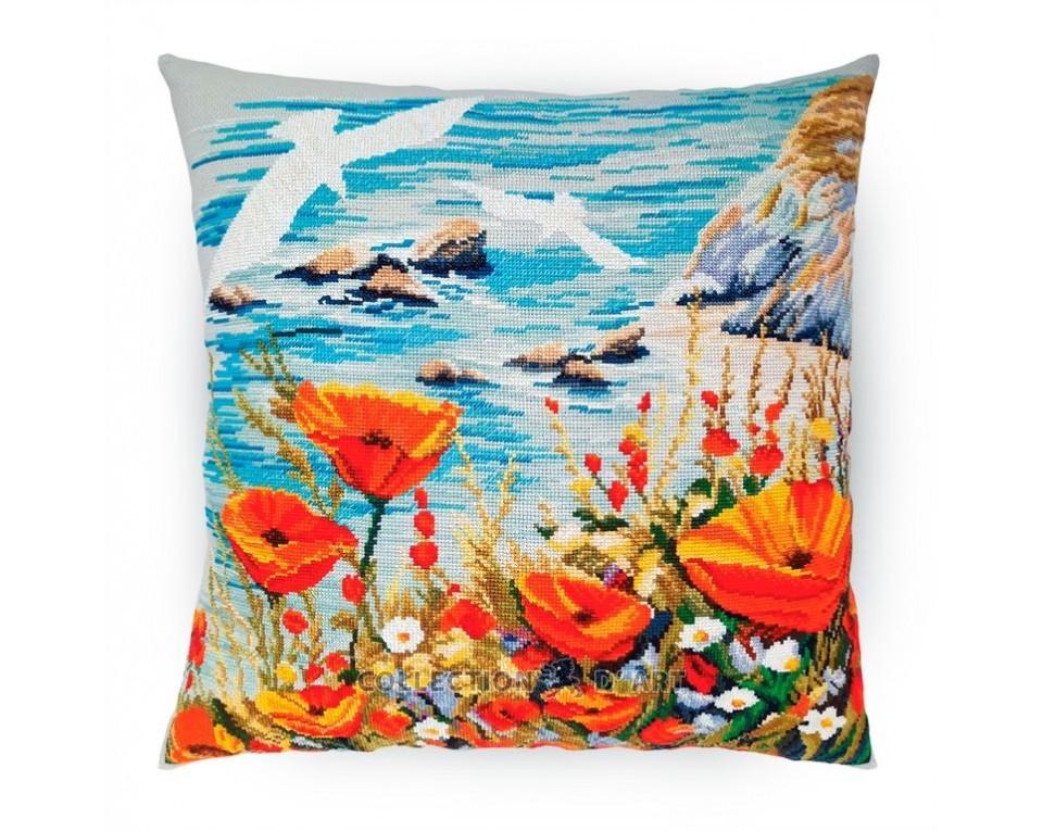 Seagulls Over the Sea Flowers - Cross Stitch Kit