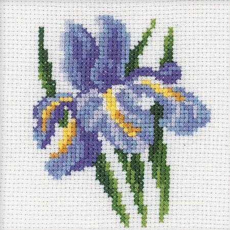 Iris Flower - Cross Stitch Kit