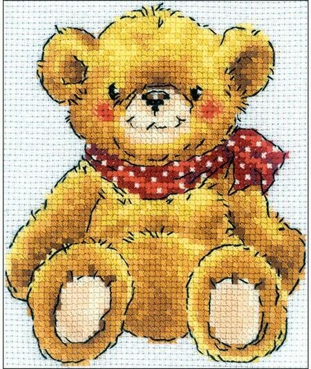 Teddy Bear - Cross Stitch Kit