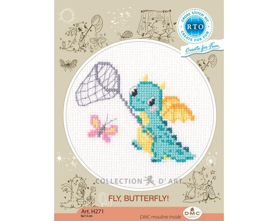 Fly, Butterfly! - Cross Stitch Kit