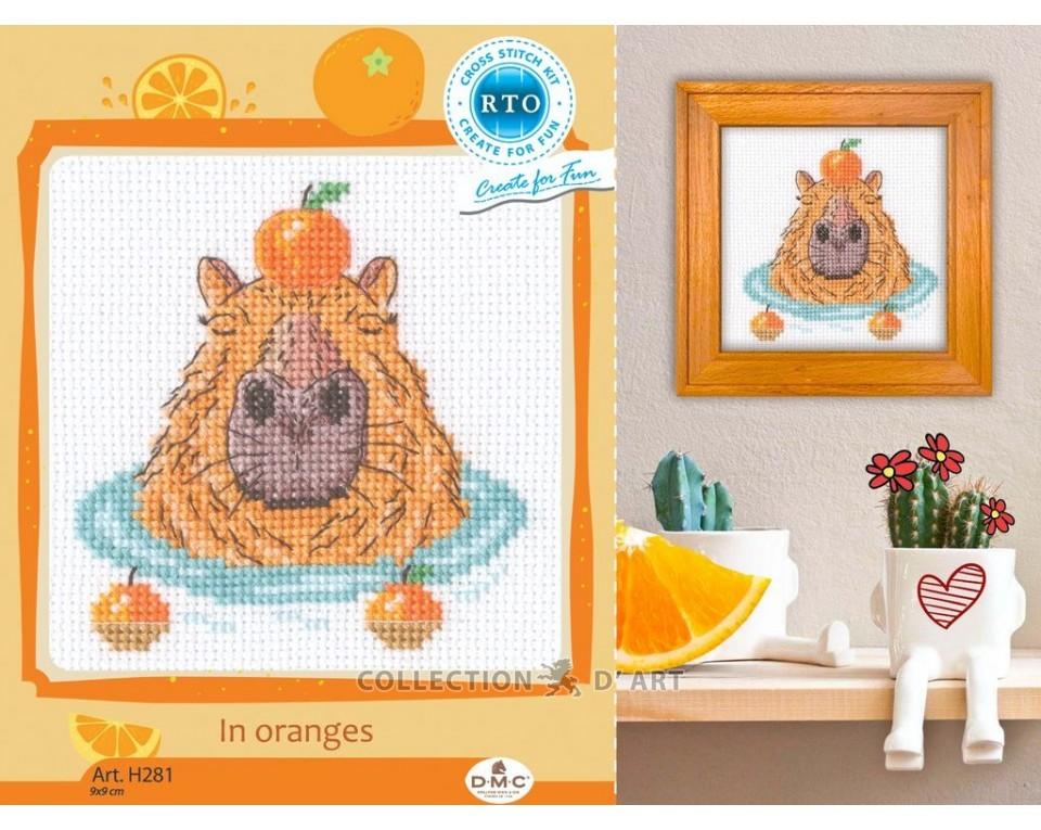 In Oranges - Cross Stitch Kit