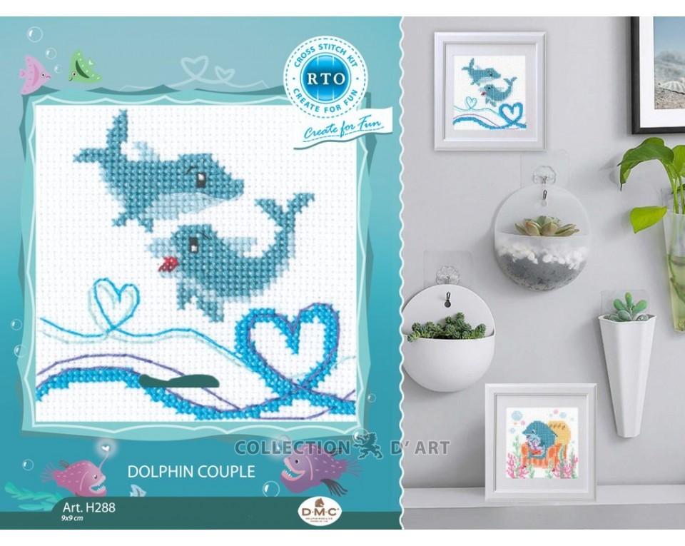 Dolphin Couple - Cross Stitch Kit