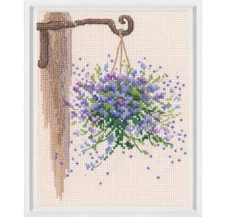 In The Moment - Hanging Flowers - Cross Stitch Kit