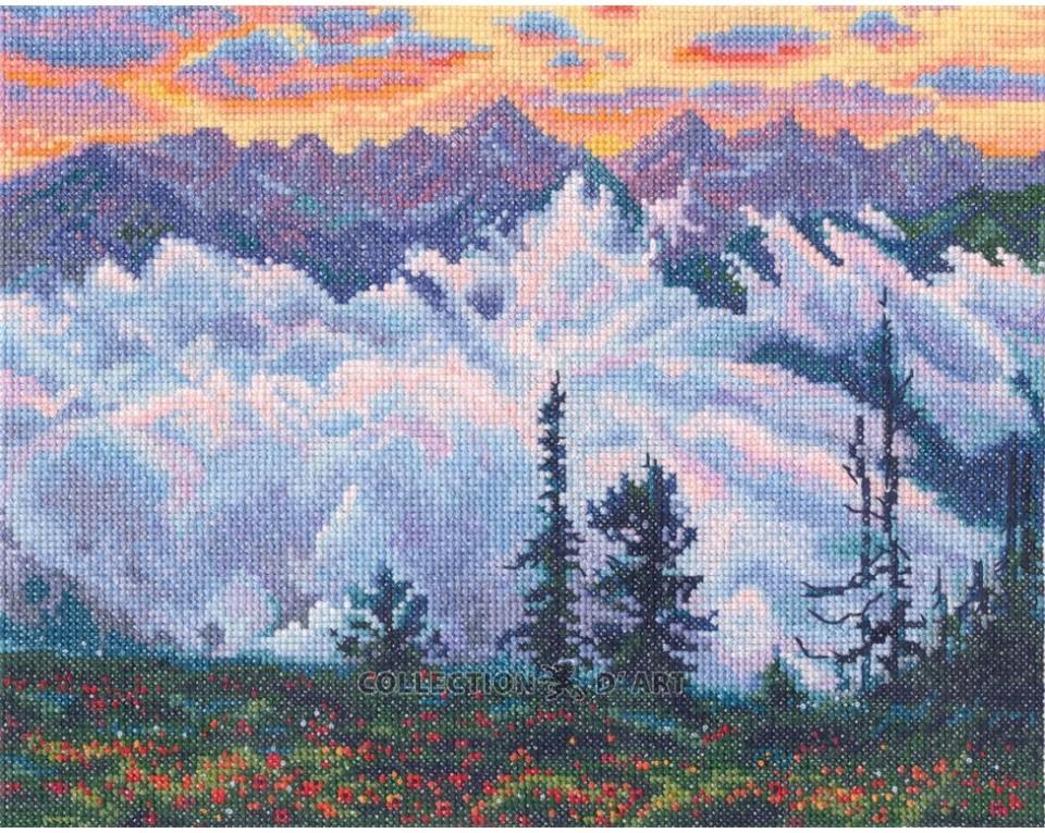 Fog Meeting The Sunset - Cross Stitch Kit