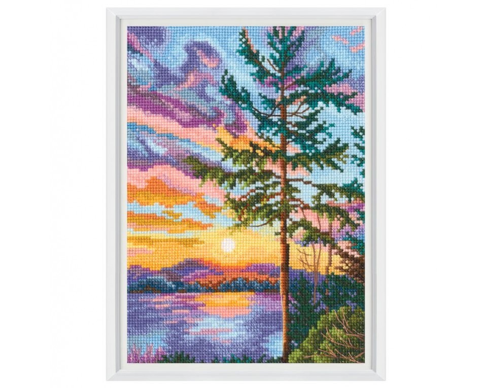 Sunset Landscape - Cross Stitch Kit