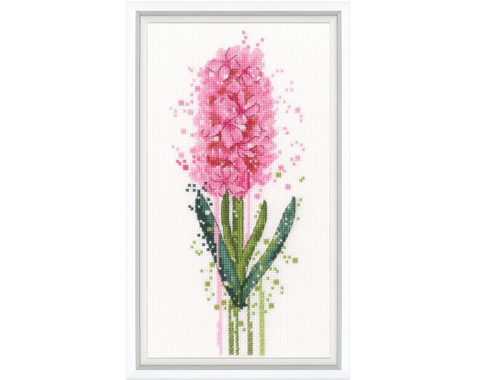 Watercolour Hyacinth - Cross Stitch Kit