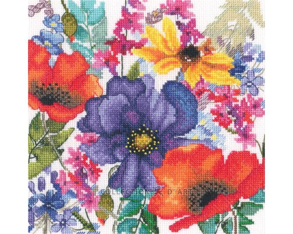 Flowers Of Happiness - Cross Stitch Kit