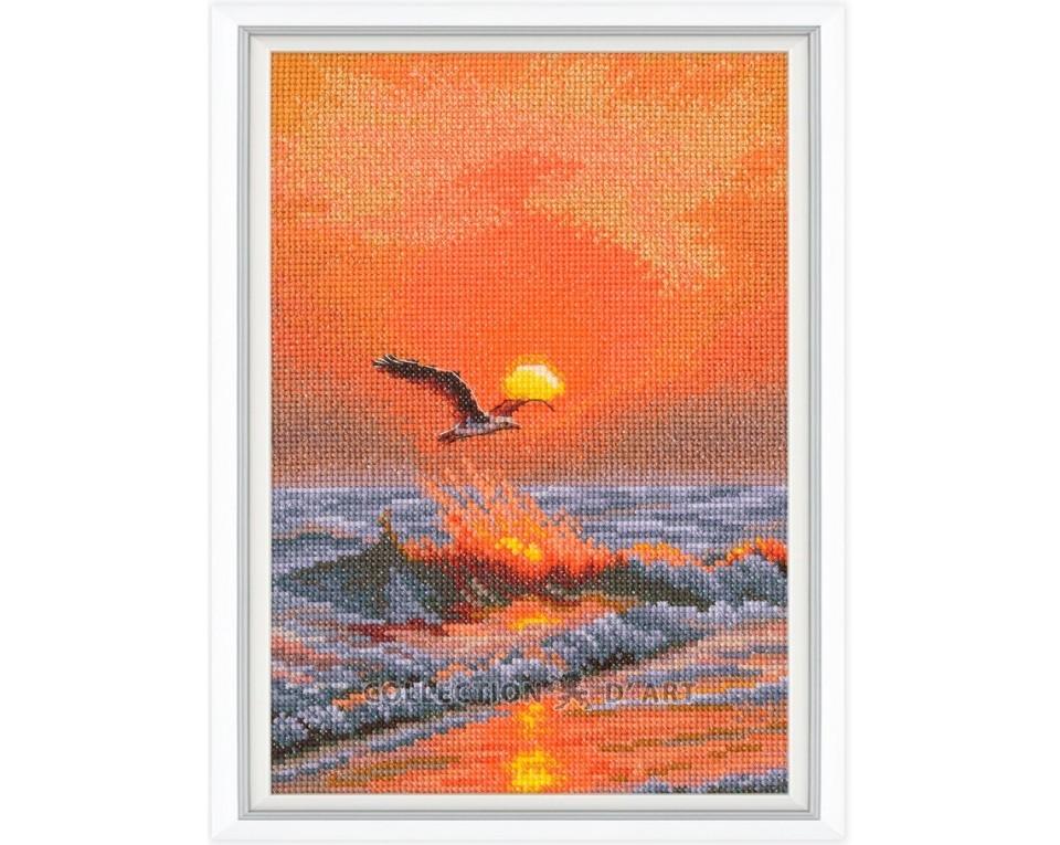 When the Sun Sets on the Wave - Cross Stitch Kit