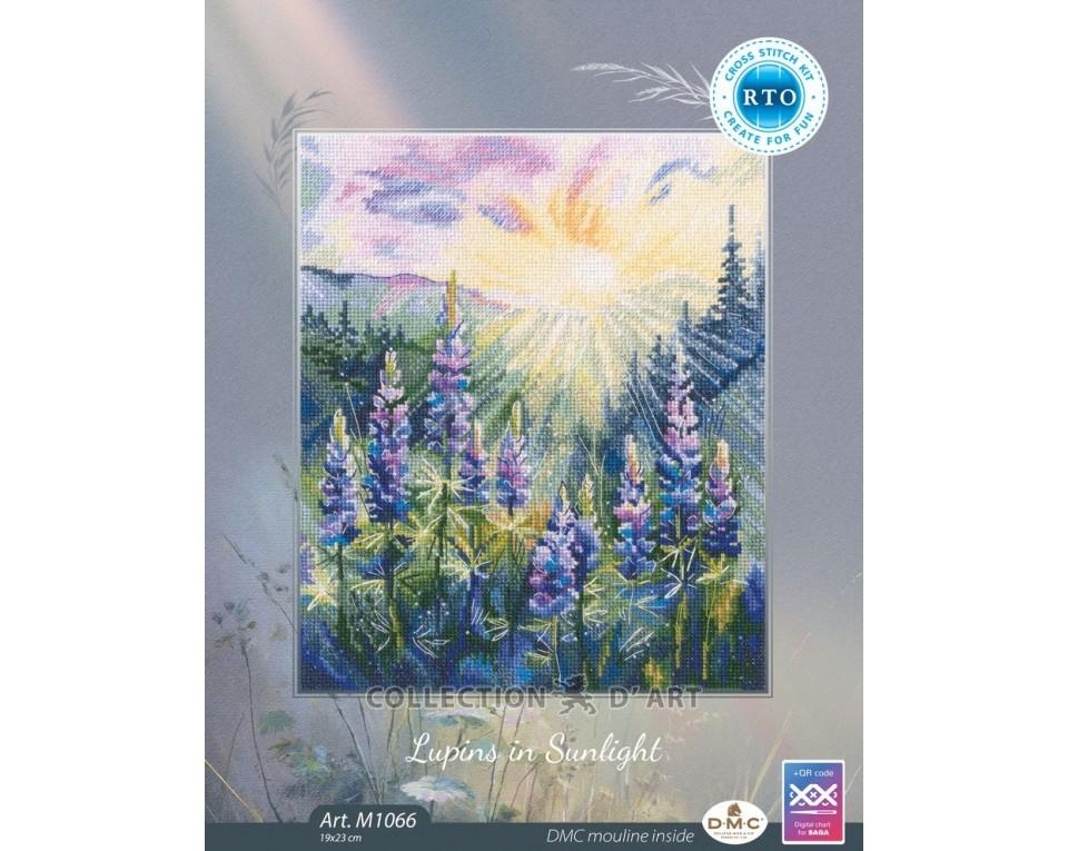 Lupins in Sunlight - Cross Stitch Kit