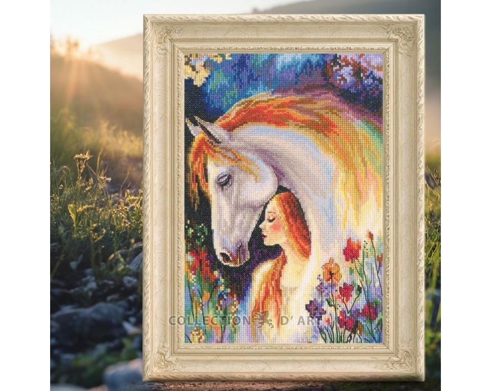 Golden-Maned Tale - Cross Stitch Kit