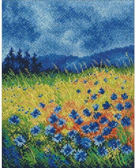 Skyblue Cornflowers - Cross Stitch Kit