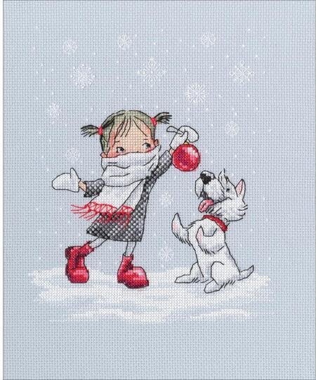 Dancing With Snowflakes - Cross Stitch Kit