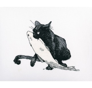 Among Black Cats - Cross Stitch Kit