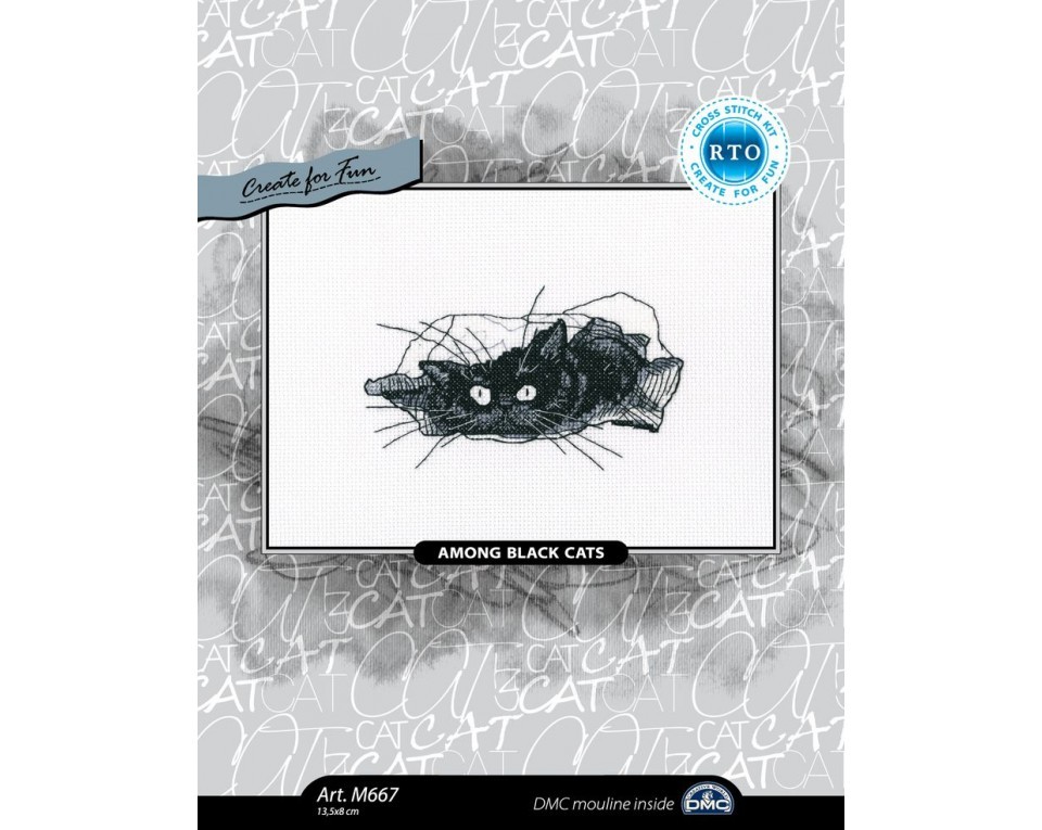 Among Black Cats - Cross Stitch Kit