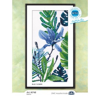 Blue Fower - Cross Stitch Kit