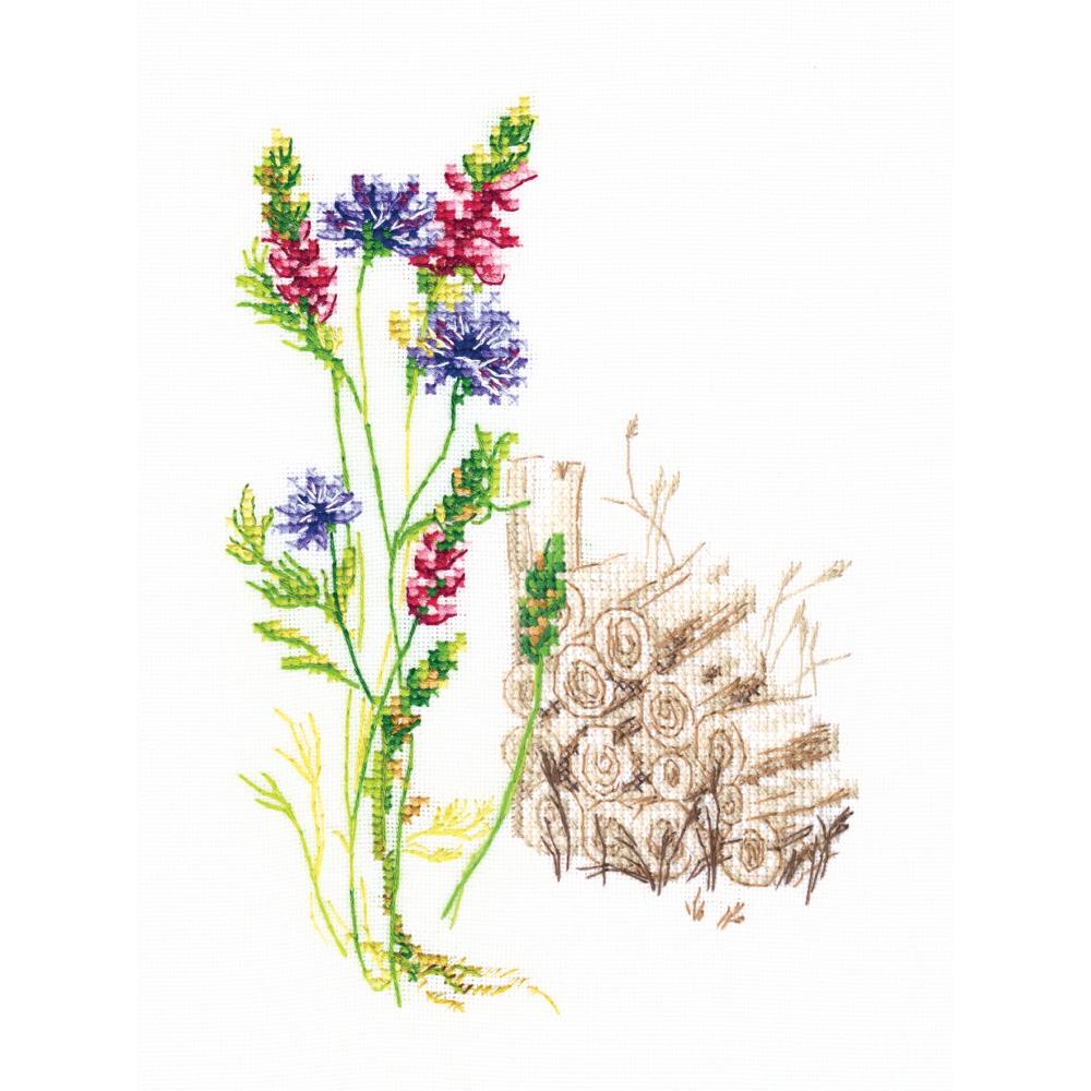 Bloomy Herbs 2 - Counted Cross Stitch Kit