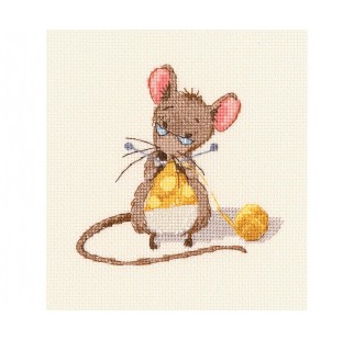 Cheese Knitting - Cross Stitch Kit
