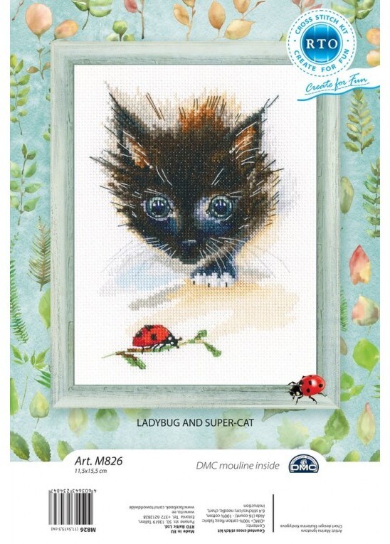 Ladybug and Super-Cat - Cross Stitch Kit