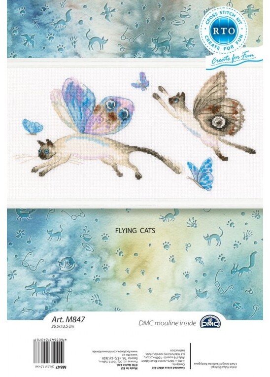 Butterfly Cats - Cross Stitch Kit