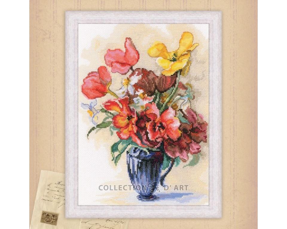 Tulips And Daffodils - Cross Stitch Kit