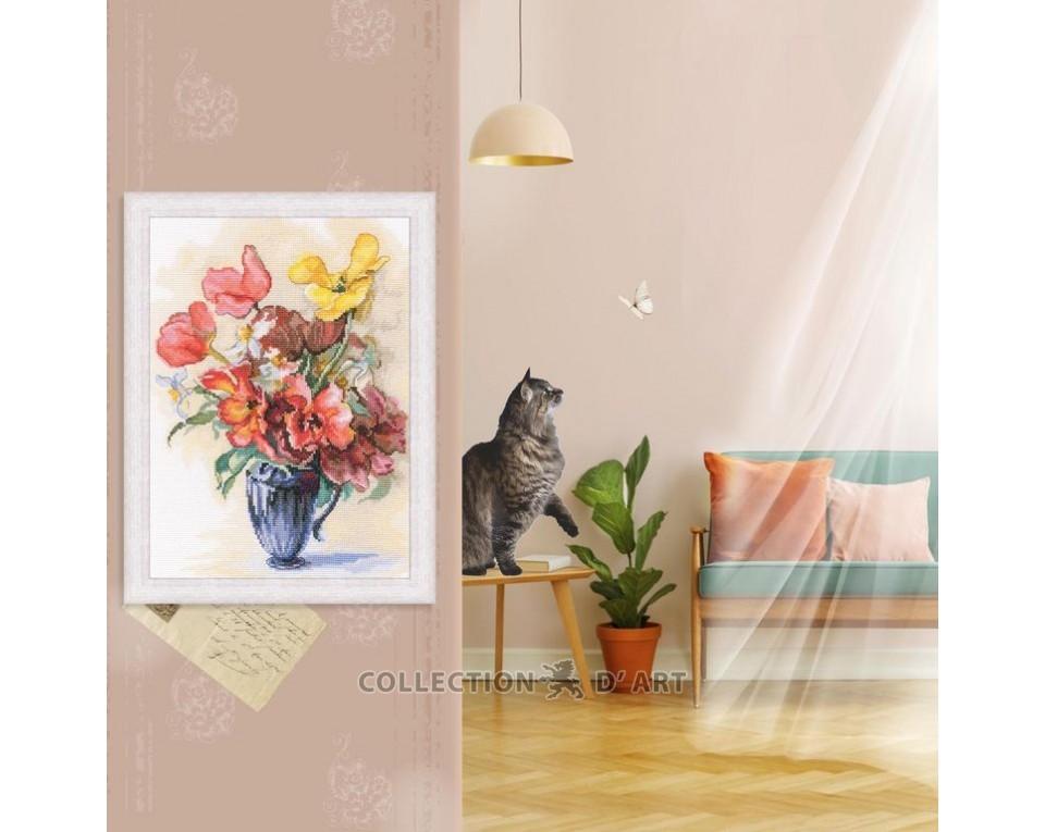 Tulips And Daffodils - Cross Stitch Kit