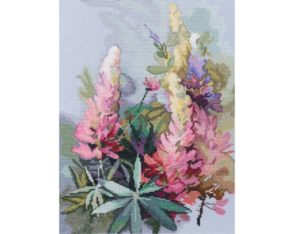 Lupins - Cross Stitch Kit