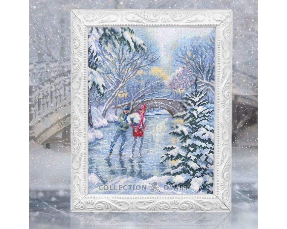 On the Ice Rink - Christmas Cross Stitch Kit