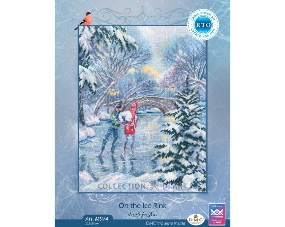 On the Ice Rink - Christmas Cross Stitch Kit