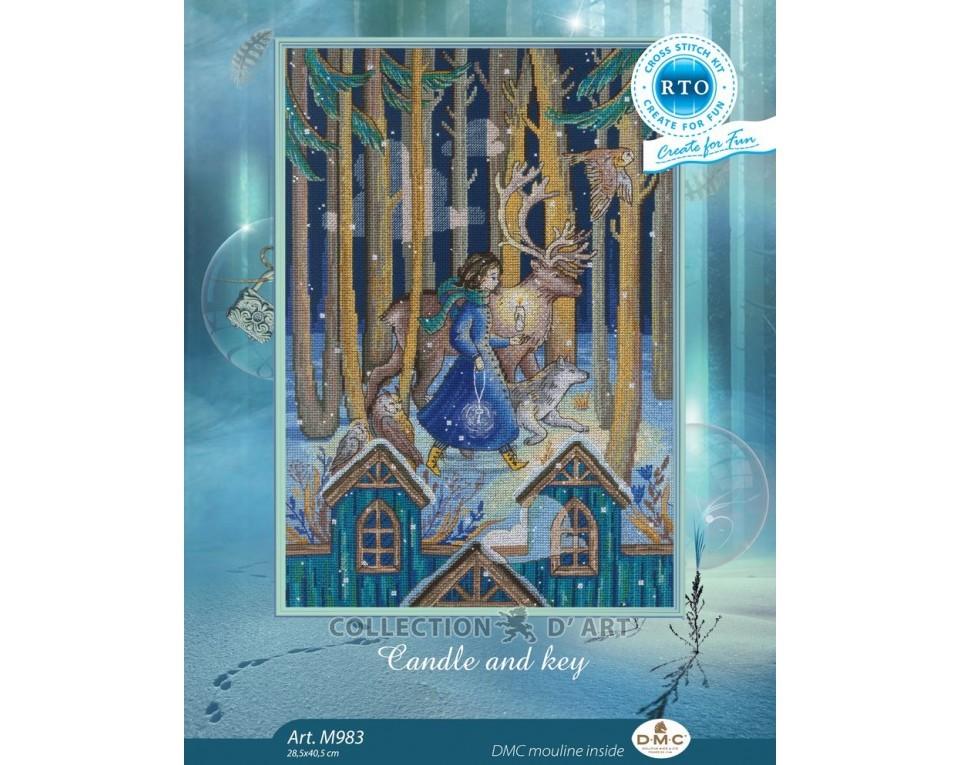 Candle And Key - Cross Stitch Kit