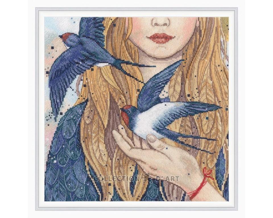 Swallows - Cross Stitch Kit