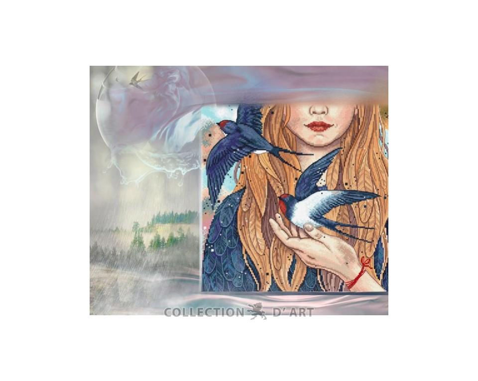 Swallows - Cross Stitch Kit
