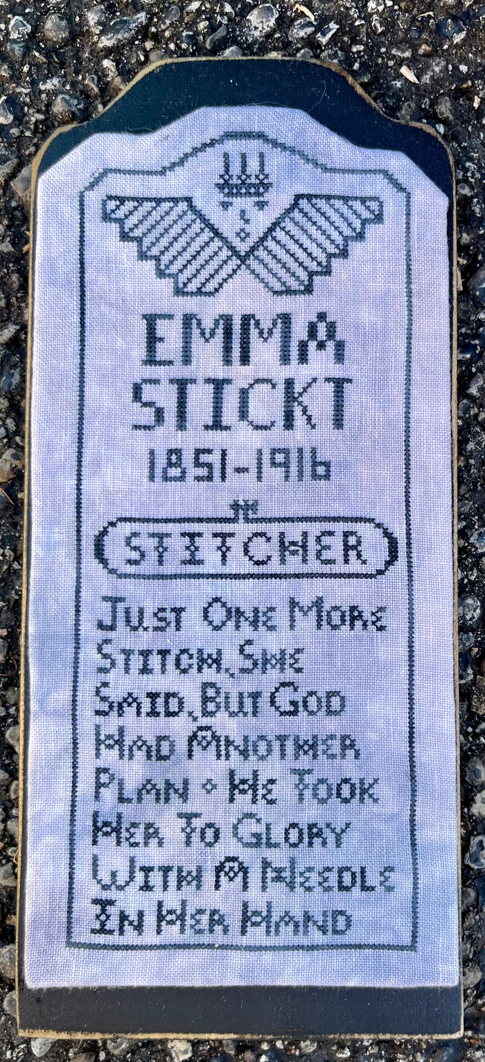 May Thy Needles Rest in Peace 2 Emma - Cross Stitch Pattern