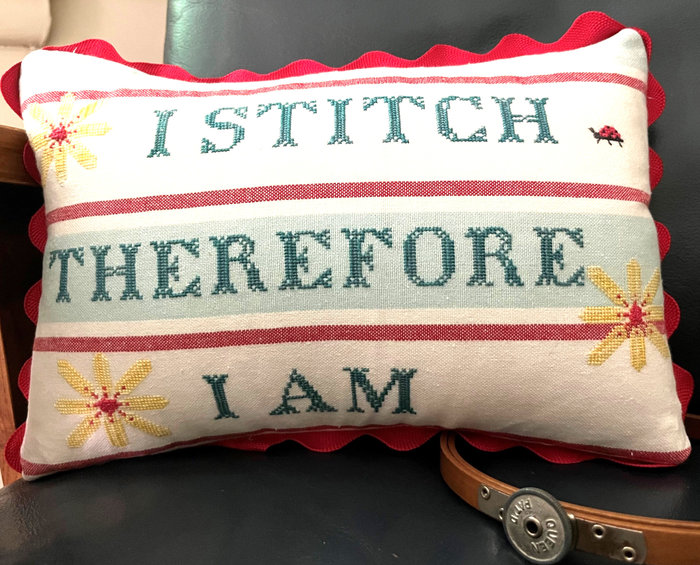 I Stitch Therefore I Am - Cross Stitch Pattern