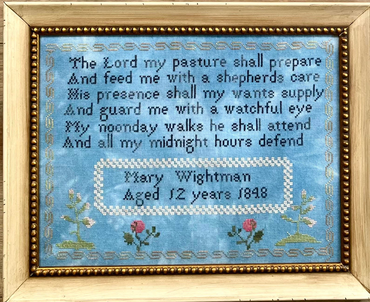 Mary Wightman 1848 - Cross Stitch Pattern