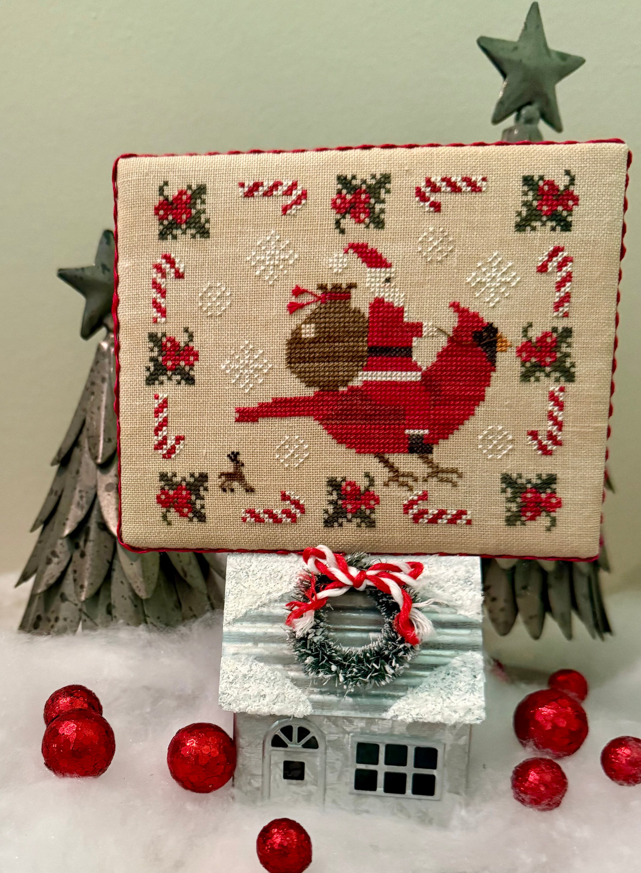 Going to Deliver Toys - Christmas Cross Stitch Pattern