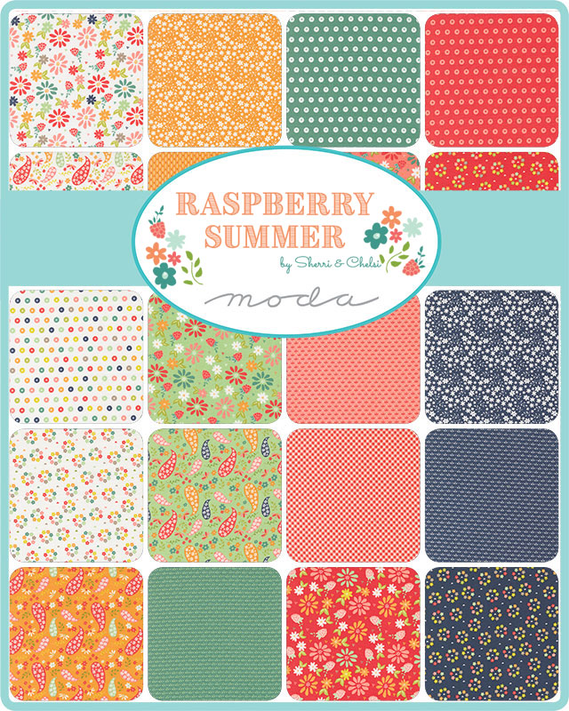 Raspberry Summer Sprout - Carnation - Quilt Fabric