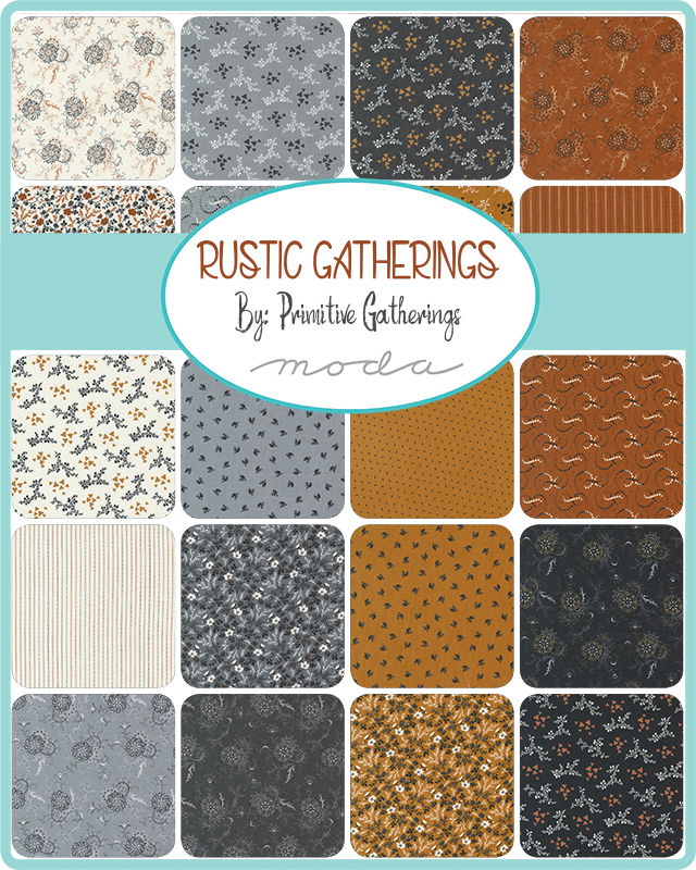 Rustic Gatherings Black Dirt - Pindot Dots - Quilt Fabric