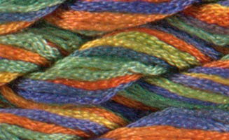 Dinky Dyes Silk Thread - Bird of Paradise