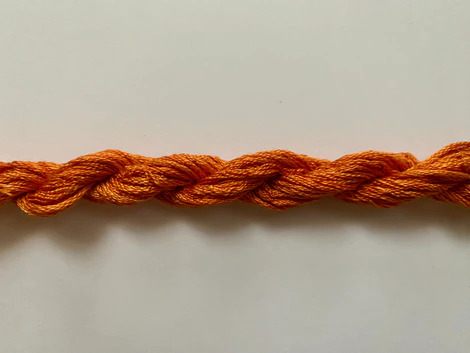 Dinky Dyes Silk Thread - Burnt Orange