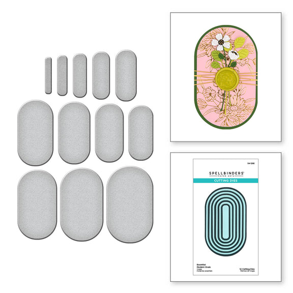 Essential Modern Ovals - Etched Dies 