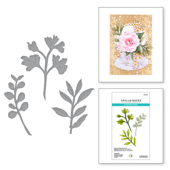 Victorian Garden Foliage - Etched Dies 