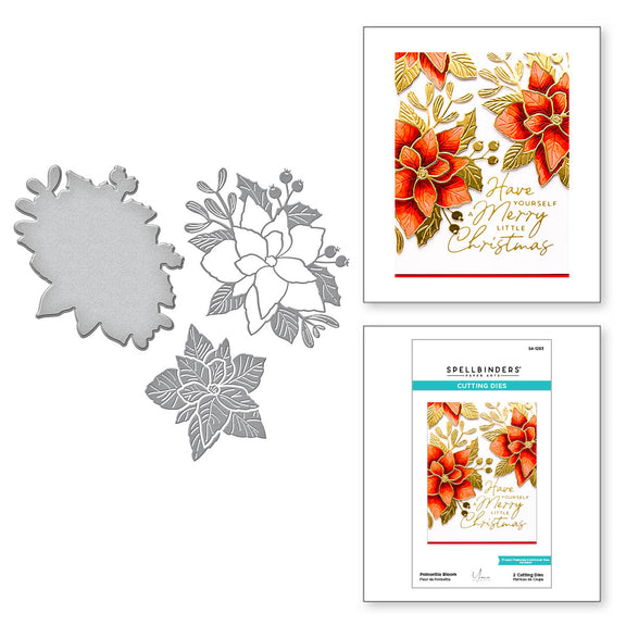 Poinsettia Bloom - Etched Dies 